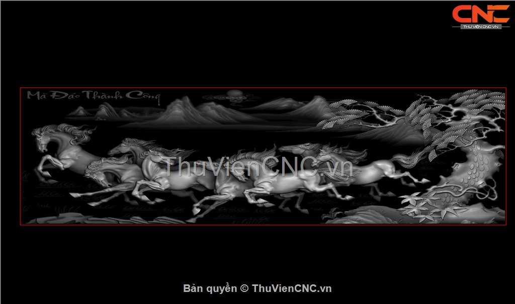 Chia sẻ bộ 25 mẫu Tranh 3D CNC đẹp trên Thuviencnc