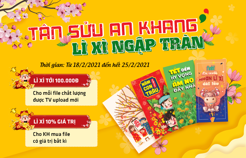 TÂN SỬU AN KHANG - LÌ XÌ NGẬP TRÀN tân sửu an khang - lì xì ngập tràn, tết nguyên đán, lì xì tết, tri ân khách hàng, lì xì đầu năm